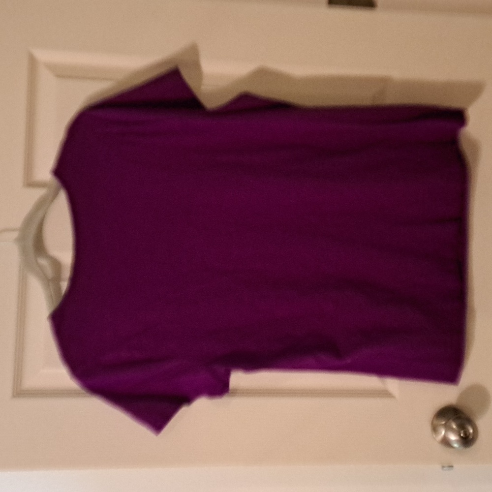 St Johns Bay Purple Embroidered Women's Top - Picture 2 of 3